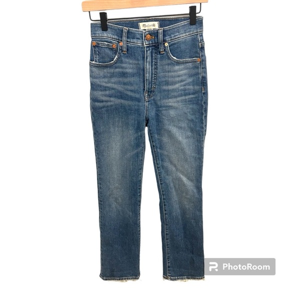 Madewell Slim Demi-Boot Jeans in Northaven Wash Size 23 EUC N0551 - Picture 2 of 10